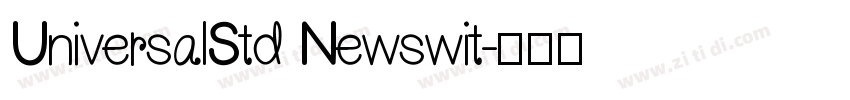 UniversalStd Newswit字体转换